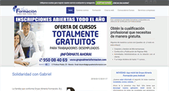 Desktop Screenshot of grupoalmeriaformacion.com
