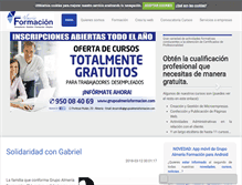 Tablet Screenshot of grupoalmeriaformacion.com